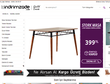 Tablet Screenshot of indirimzade.com